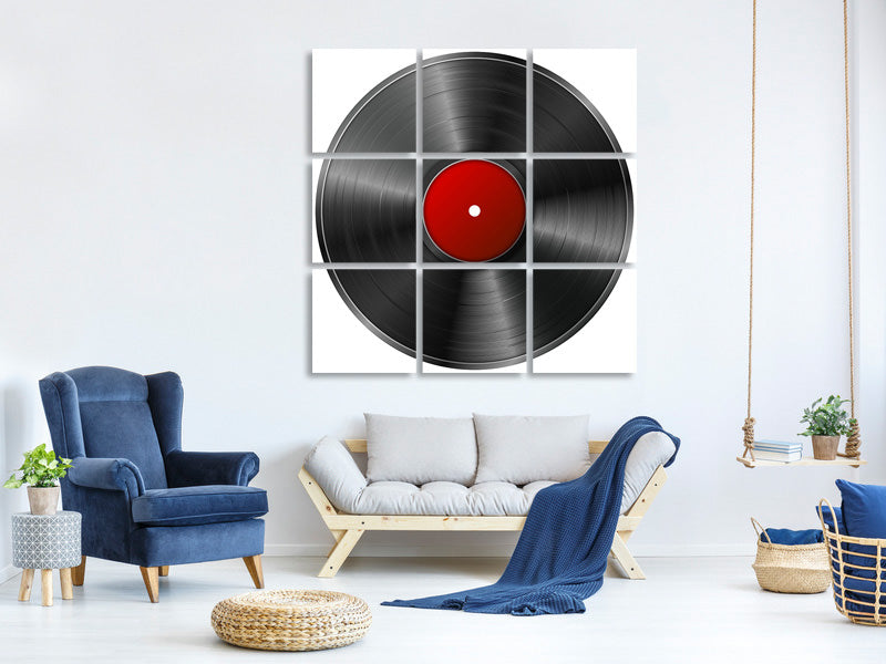 4-piece-canvas-print-retro-record