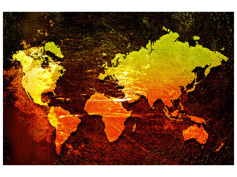 3-piece-canvas-print-retro-world-map