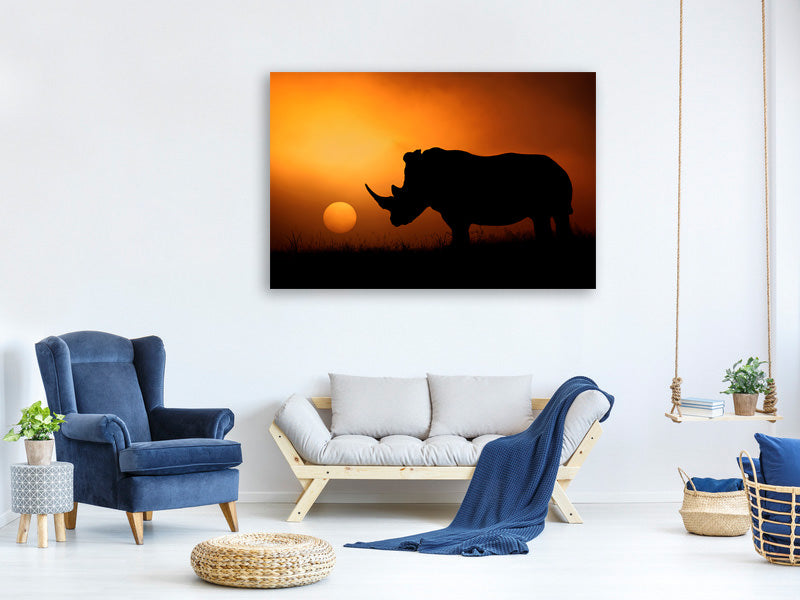 modern-3-piece-canvas-print-rhino-sunrise