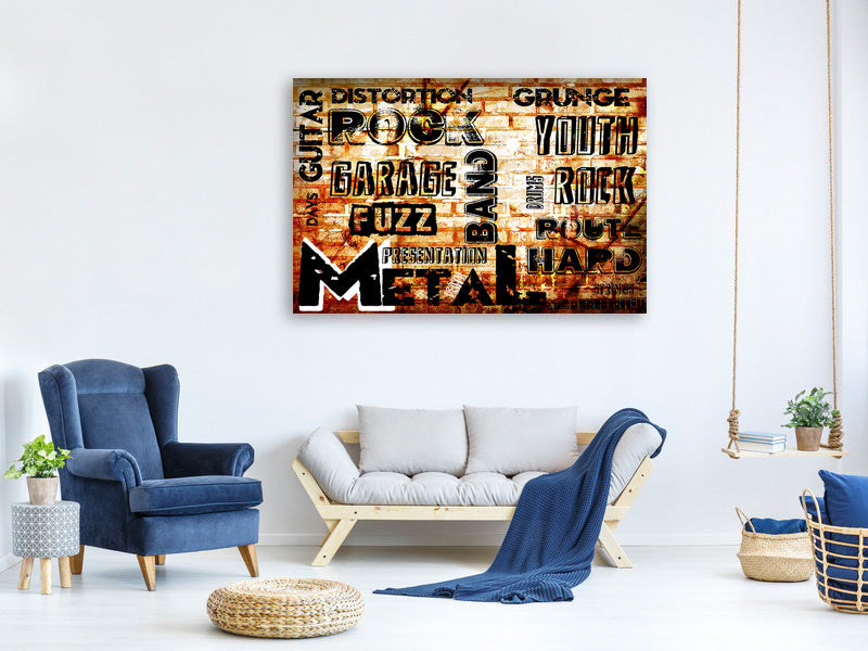 panoramic-canvas-print-rock-in-grunge-style