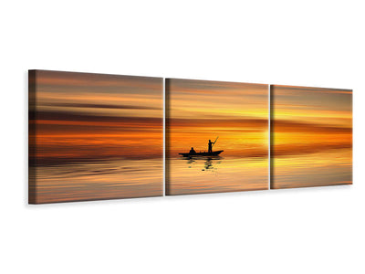panoramic-canvas-print-boat-in-the-golden-light