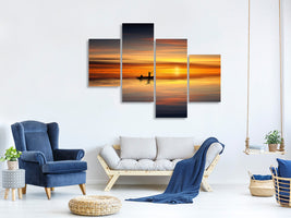 canvas-print-boat-in-the-golden-light