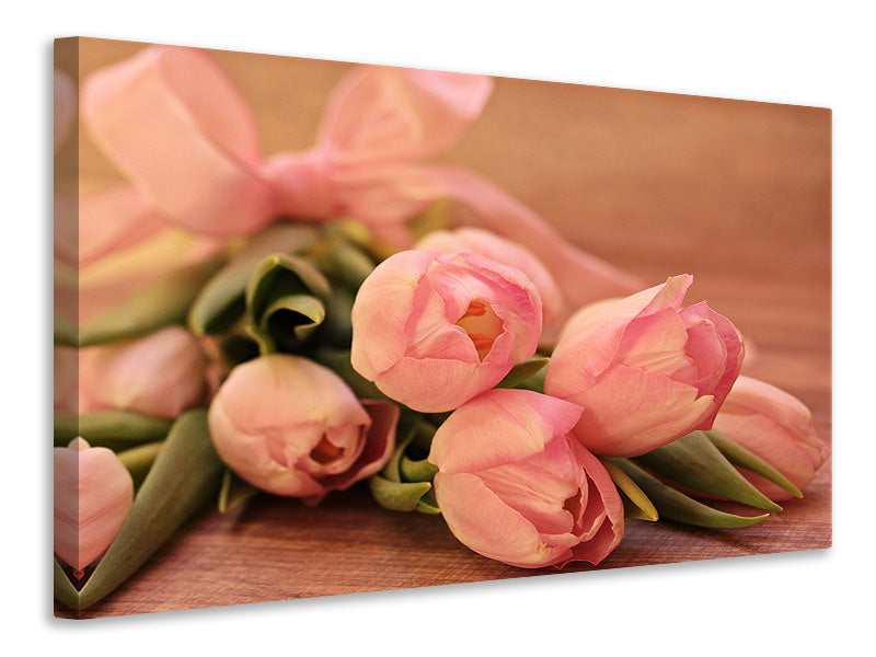 modern-4-piece-canvas-print-romantic-tulip-bouquet