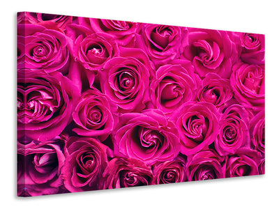 panoramic-3-piece-canvas-print-rose-petals-in-pink