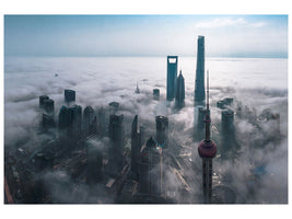 modern-4-piece-canvas-print-shanghai-in-the-fog-from-above