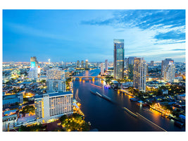 4-piece-canvas-print-skyline-bangkok-at-dusk