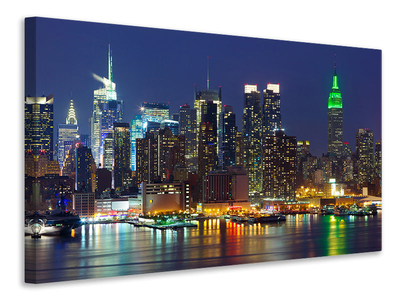 5-piece-canvas-print-skyline-new-york-midtown-at-night