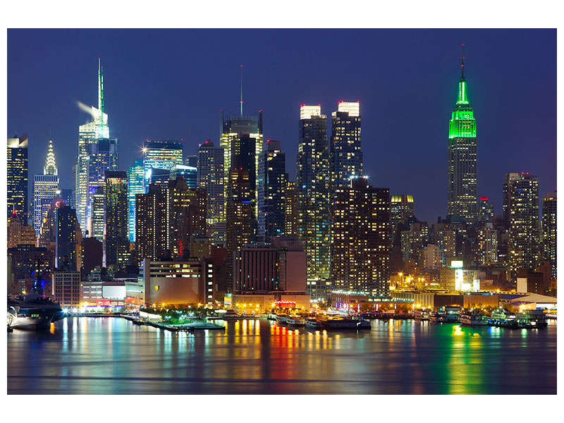 modern-4-piece-canvas-print-skyline-new-york-midtown-at-night