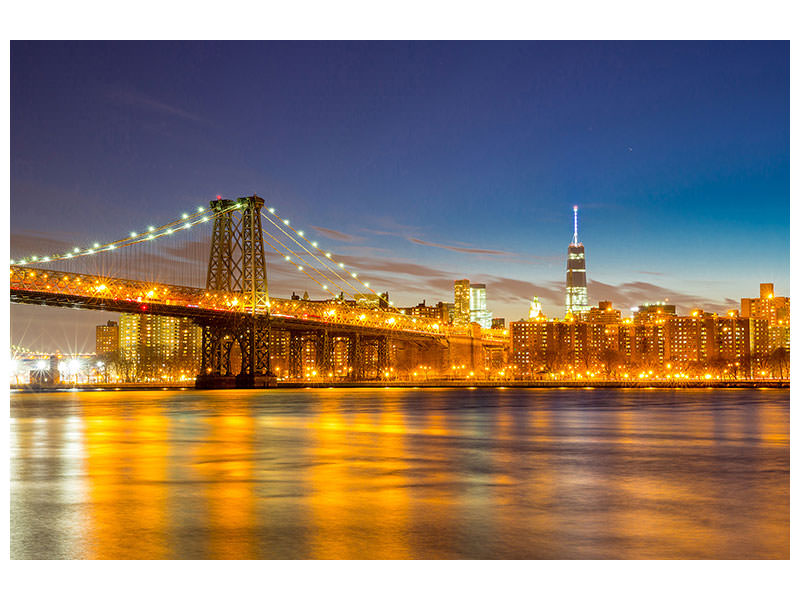 4-piece-canvas-print-skyline-ny-williamsburg-bridge