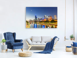 panoramic-3-piece-canvas-print-skyline-sydney-at-dusk