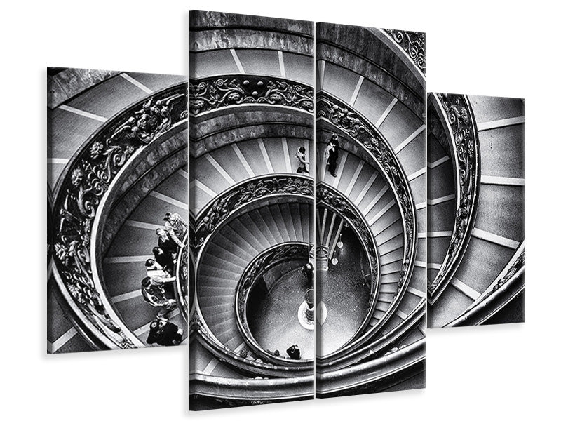 5-piece-canvas-print-stairs-in-the-vatican