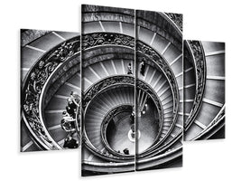 modern-4-piece-canvas-print-stairs-in-the-vatican