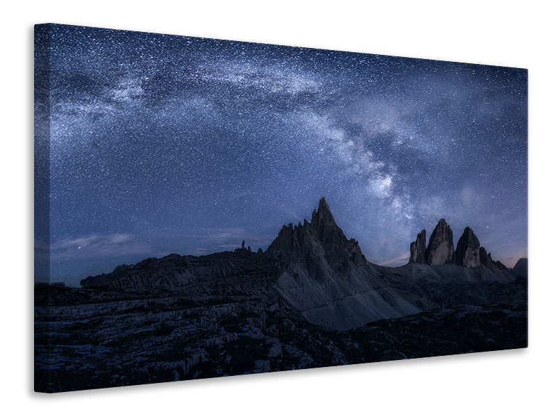 4-piece-canvas-print-stars-in-the-dolomites