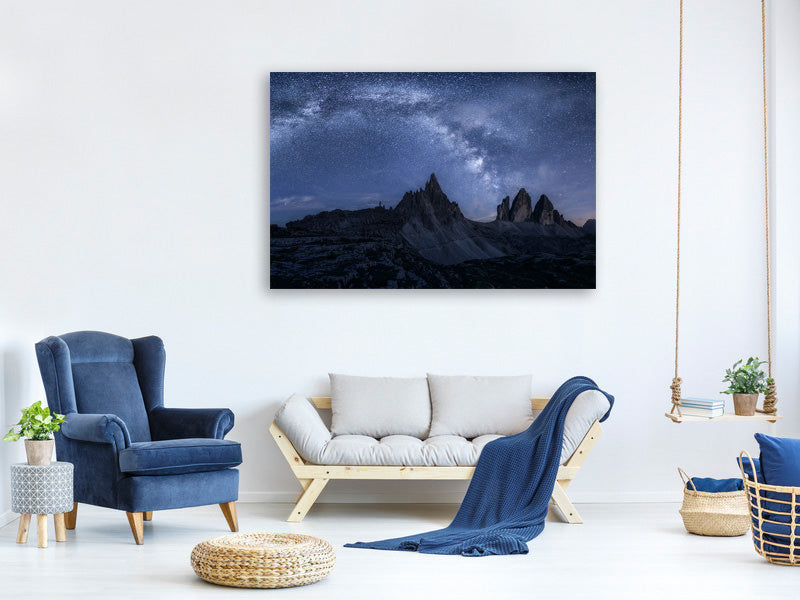 4-piece-canvas-print-stars-in-the-dolomites
