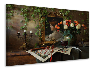 5-piece-canvas-print-still-life-with-flowers-and-picture