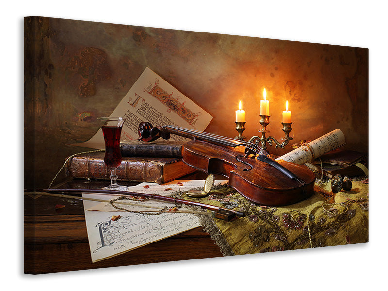modern-3-piece-canvas-print-still-life-with-violin-and-candles