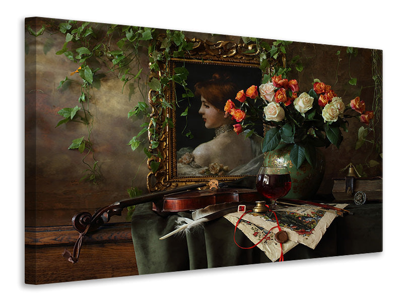 modern-3-piece-canvas-print-still-life-with-violin-and-flowers-ii