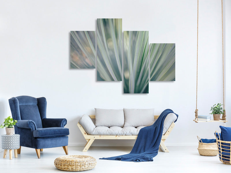 4-piece-canvas-print-strip-of-plant