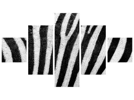 modern-4-piece-canvas-print-strip-of-the-zebra