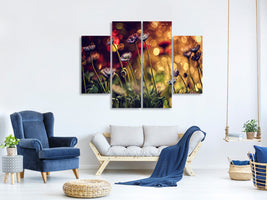 modern-4-piece-canvas-print-summer-flowers