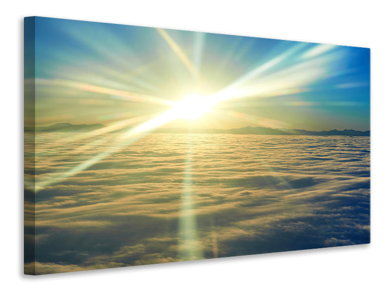 4-piece-canvas-print-sunrise-above-the-clouds