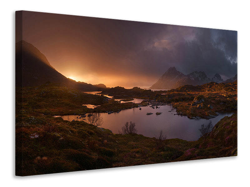panoramic-canvas-print-sunrise-over-lofoten
