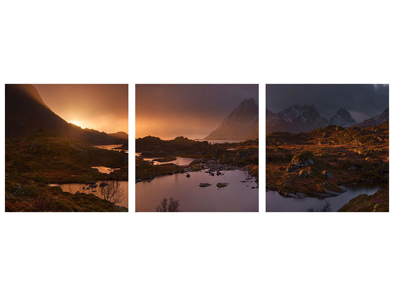 3-piece-canvas-print-sunrise-over-lofoten