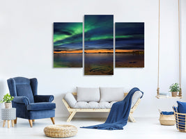 panoramic-3-piece-canvas-print-sunset-at-andenes
