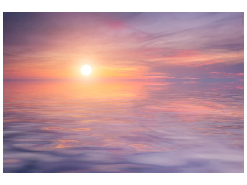 panoramic-3-piece-canvas-print-sunset-by-the-lake