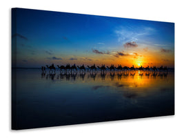 4-piece-canvas-print-sunset-camel-ride