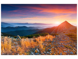 panoramic-canvas-print-sunset-in-the-alps