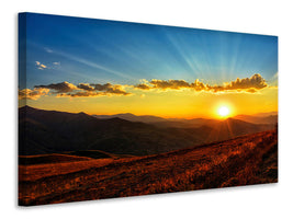 4-piece-canvas-print-sunset-in-the-world-of-mountains