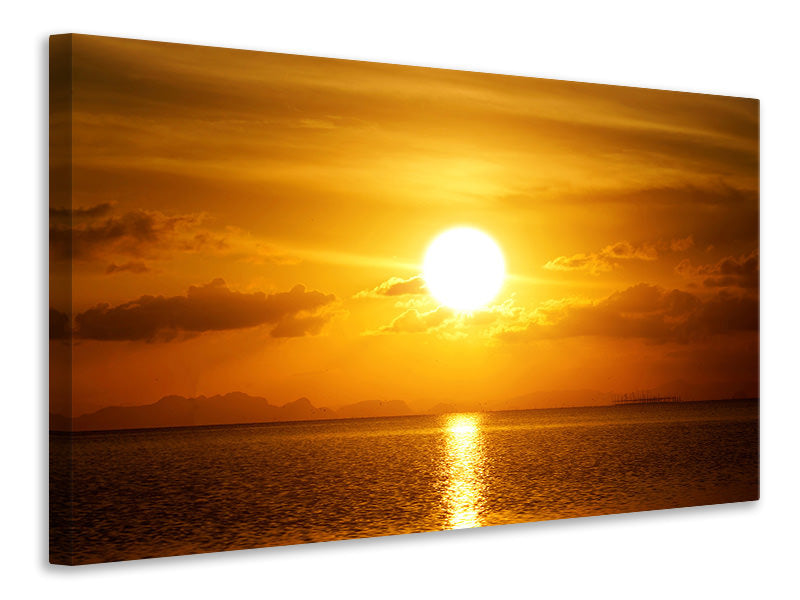5-piece-canvas-print-sunset-lake