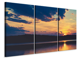 panoramic-3-piece-canvas-print-sunset-time-to-relax