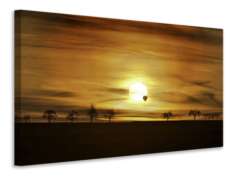 modern-3-piece-canvas-print-sunset-with-hot-air-balloon