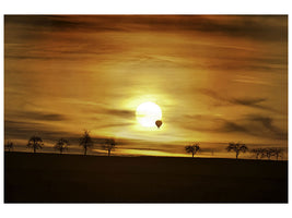 5-piece-canvas-print-sunset-with-hot-air-balloon
