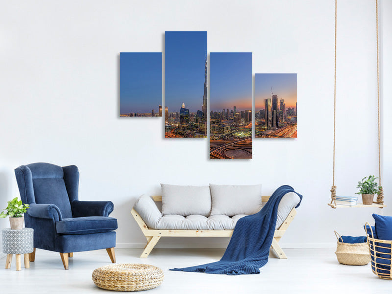 4-piece-canvas-print-the-amazing-burj-khalifah