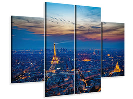 5-piece-canvas-print-the-eiffel-tower-in-france