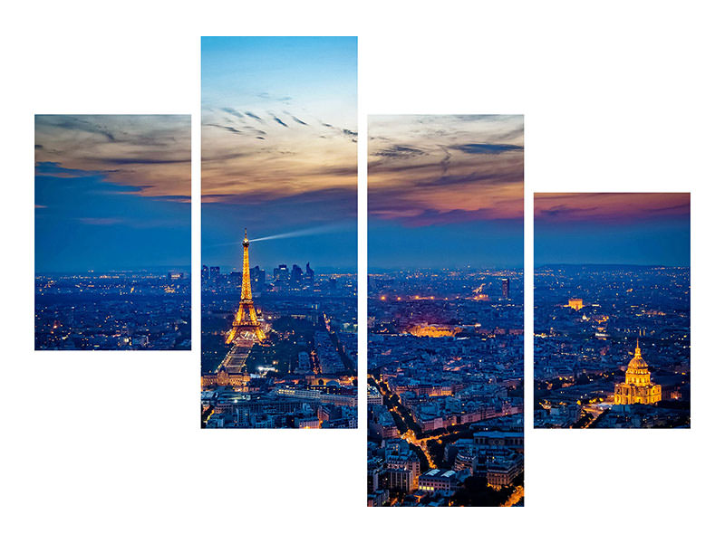 5-piece-canvas-print-the-eiffel-tower-in-france