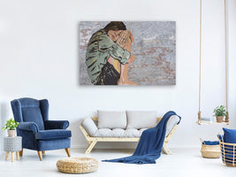 3-piece-canvas-print-the-girl-on-the-wall