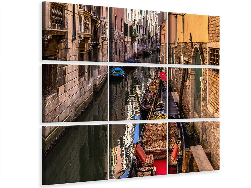 4-piece-canvas-print-the-gondolas-of-venice