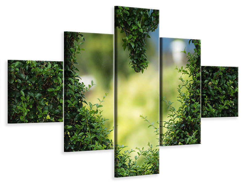 modern-4-piece-canvas-print-the-heart-in-the-hedge