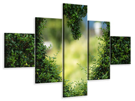 4-piece-canvas-print-the-heart-in-the-hedge
