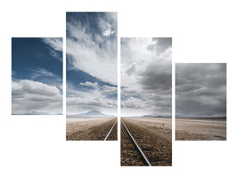 panoramic-3-piece-canvas-print-the-long-road