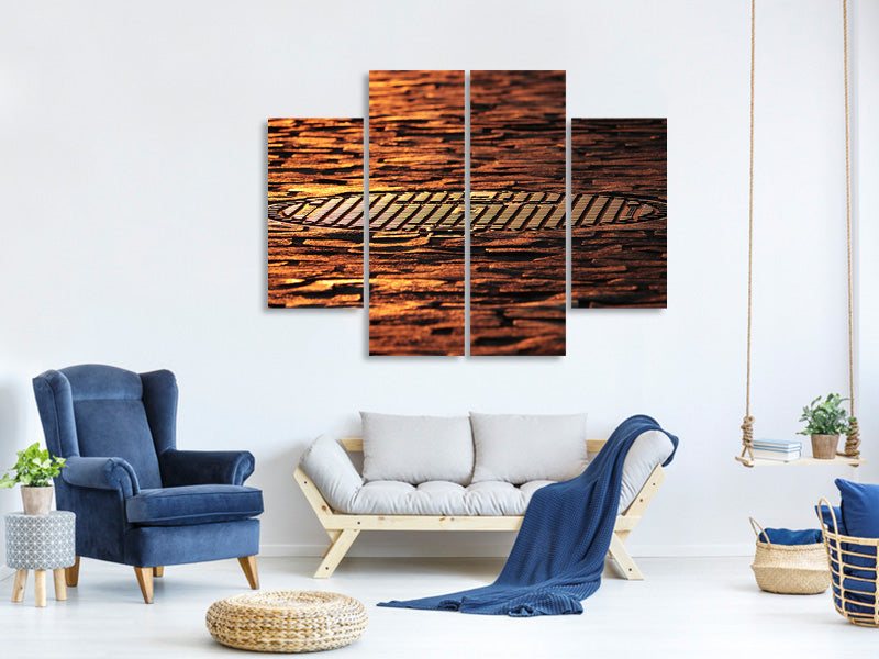 modern-4-piece-canvas-print-the-manhole-cover