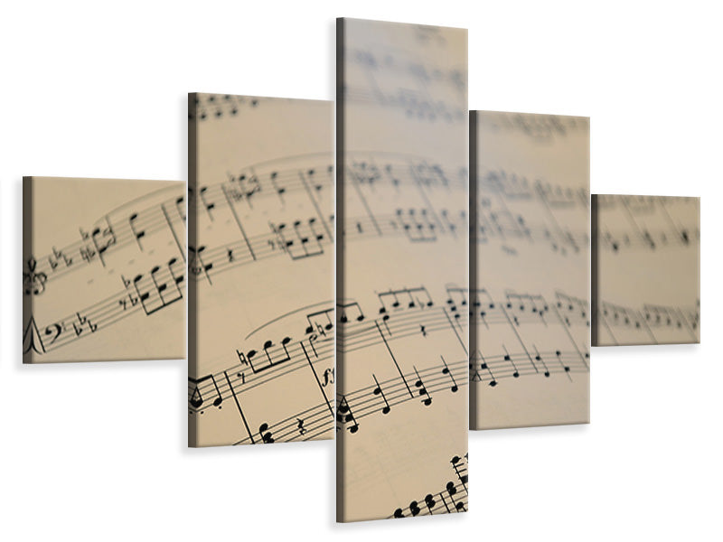 modern-4-piece-canvas-print-the-music-notes