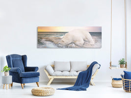 5-piece-canvas-print-the-polar-bear-and-the-sea