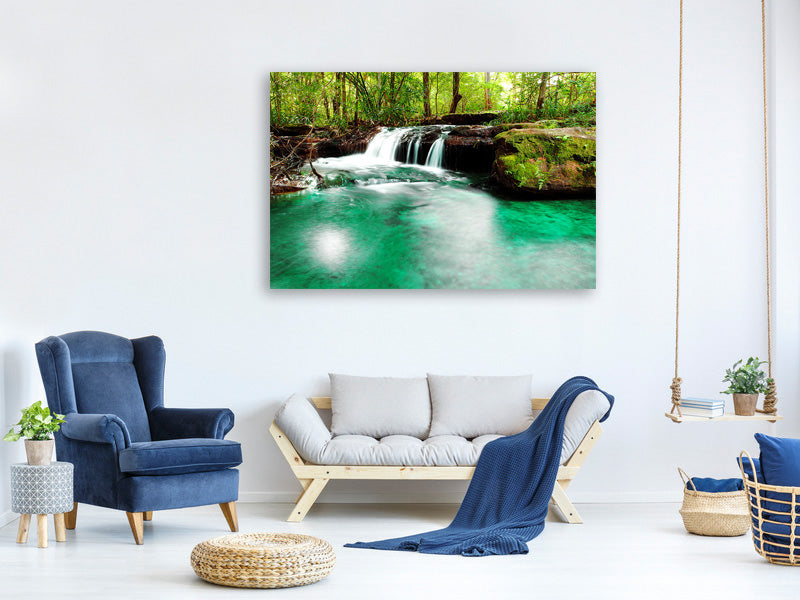 4-piece-canvas-print-the-river-at-waterfall
