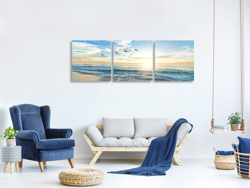 4-piece-canvas-print-the-seagulls-and-the-sea-at-sunrise