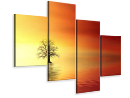 panoramic-3-piece-canvas-print-the-tree-in-the-water